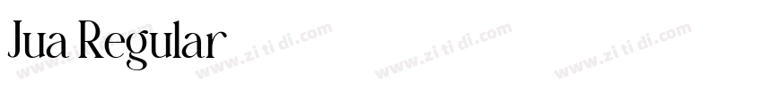 Jua Regular字体转换